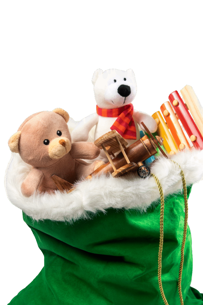 view santa claus bag with presents toys (3) view santa claus bag with presents toys (3)